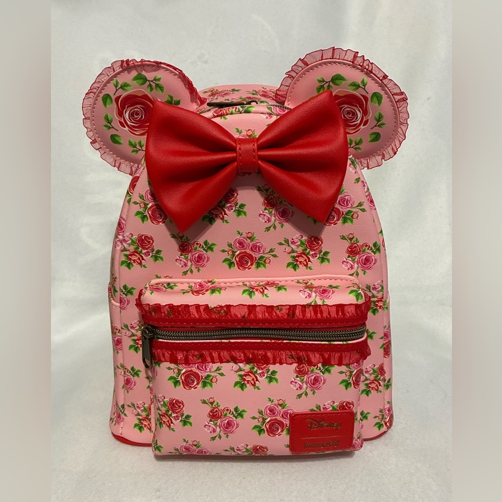 NWT Minnie Roses Loungefly Mini Backpack
